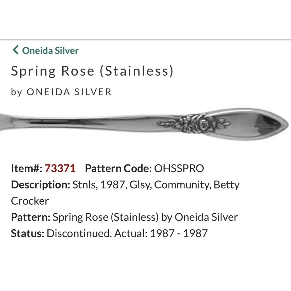 Oneida community stainless